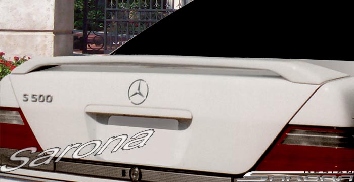 Custom Mercedes S Class  Sedan Trunk Wing (1992 - 1999) - $290.00 (Part #MB-082-TW)